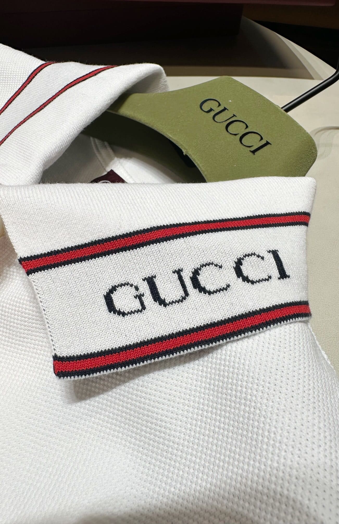 ÁO GUCCI GG POLO SHIRT MÀU TRẮNG UNISEX
