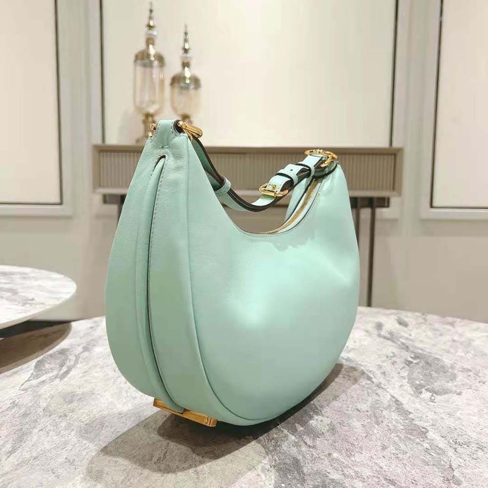 TÚI FENDI Women Fendigraphy Small Mint Green Leather Bag