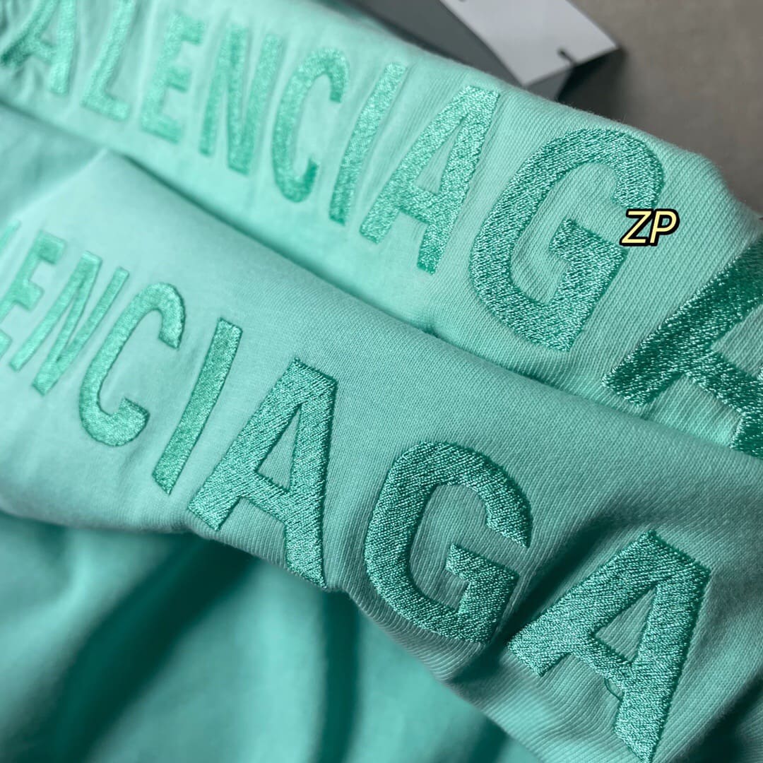 ÁO BALENCIAGA T SHIRT MÀU XANH UNISEX