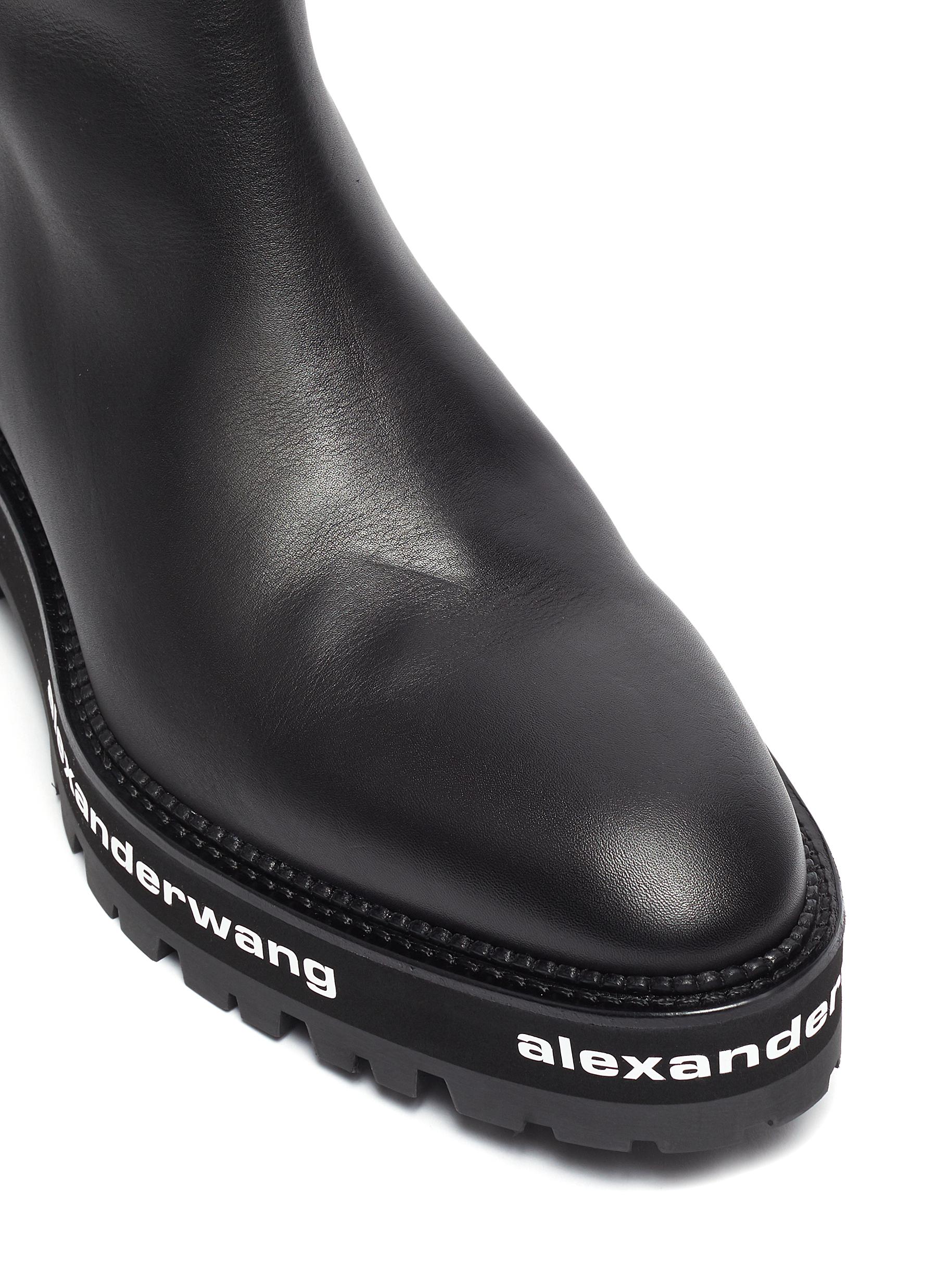 GIÀY ALEXANDERWANG SANFORD' CHUNKY LEATHER CHELSEA BOOTS