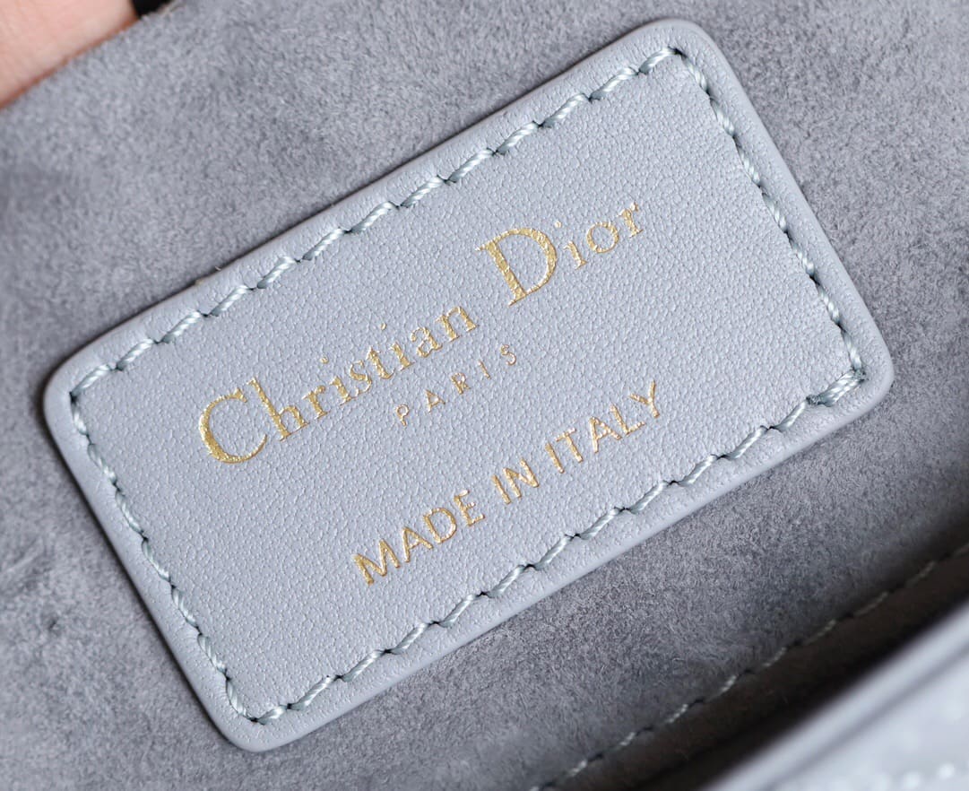 TÚI CHRISTIAN DIOR Lady D-Joy Bag Bright Grey Cannage Lambskin