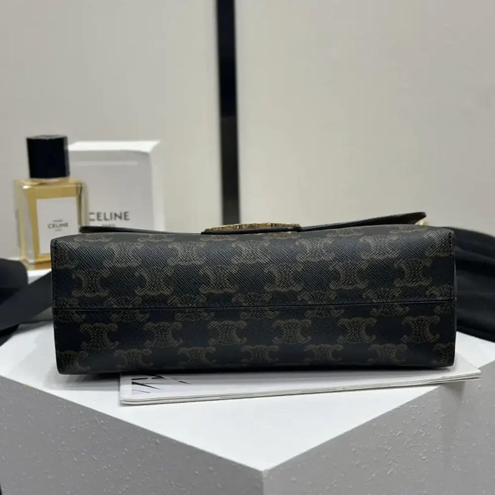 TÚI CELINE Women Medium Celine Victoire Bag in Triomphe Canvas