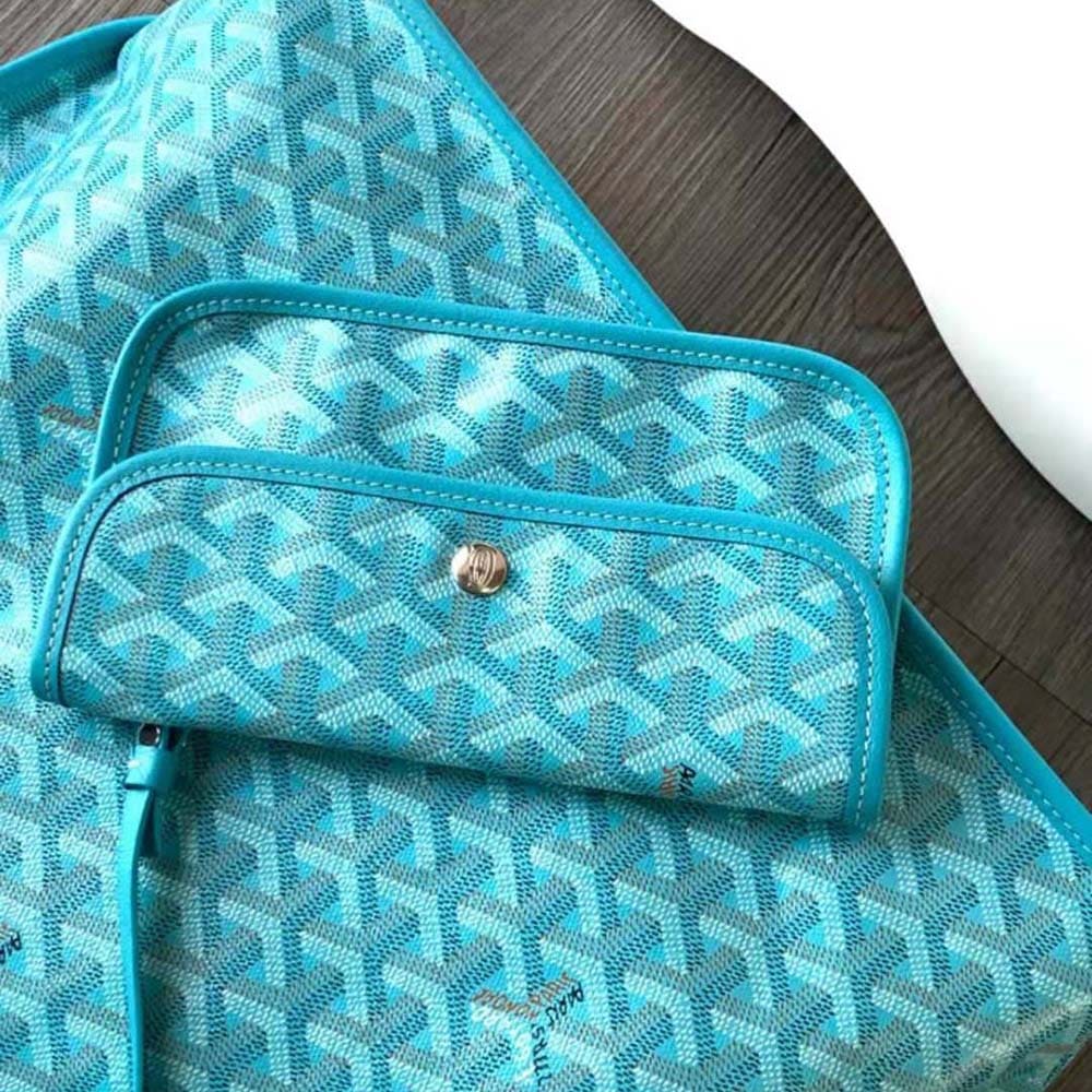 TÚI Goyard Women Anjou PM Seahorse Embroidery-Blue
