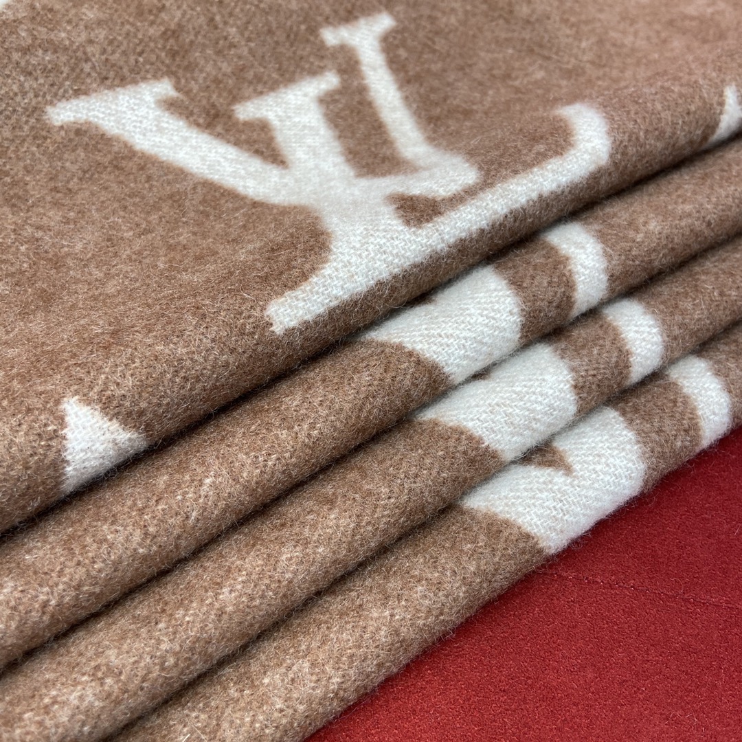 KHĂN Louis Vuitton Double-sided cashmere Scarf