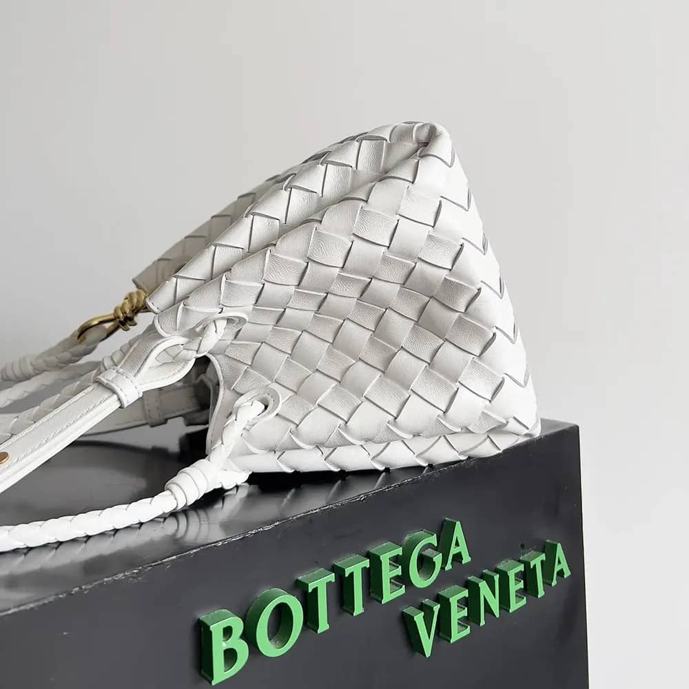 TÚI Bottega Veneta Women Small Andiamo Parachute-White