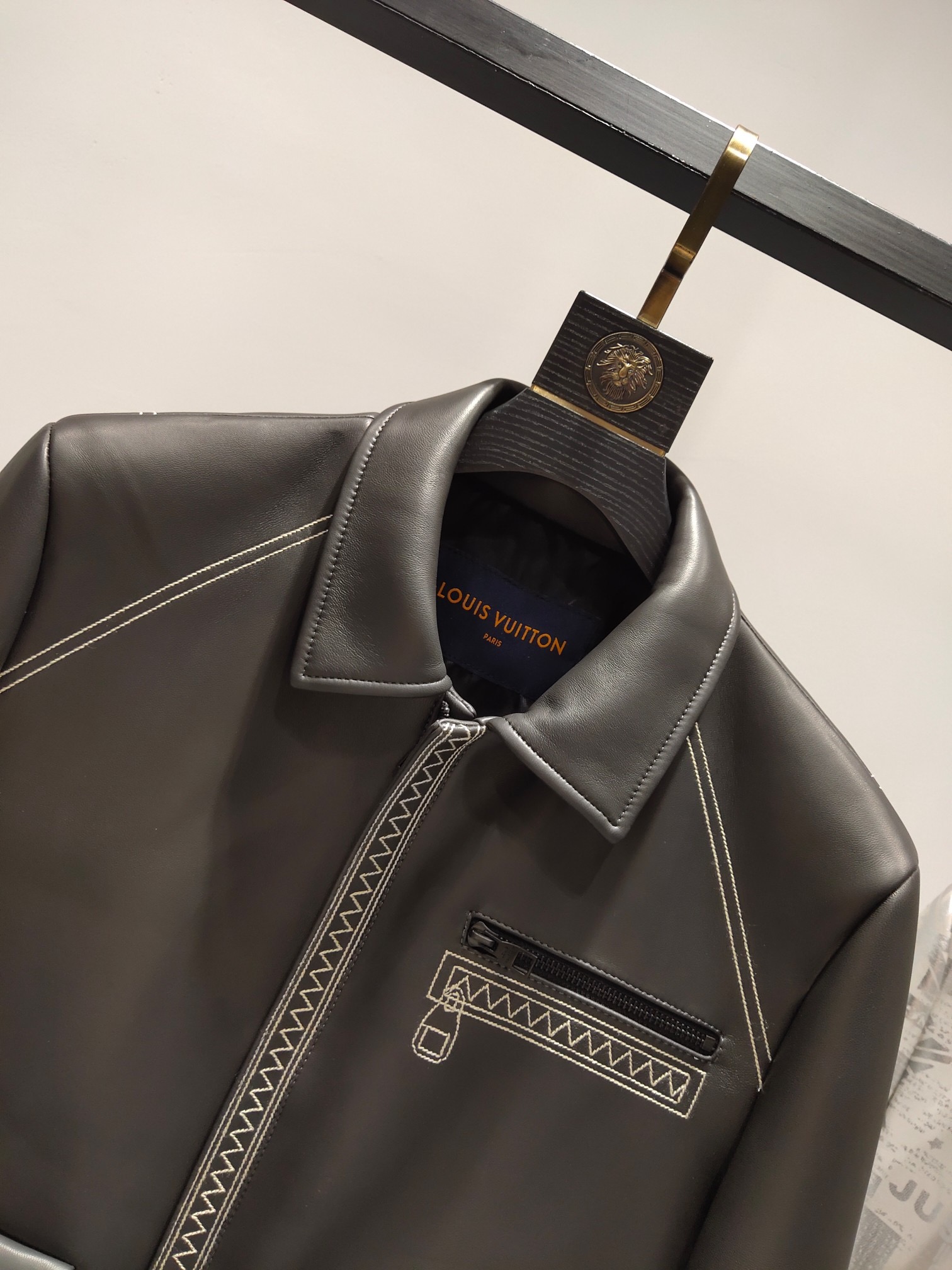 ÁO LOUIS VUITTON LEATHER JACKET