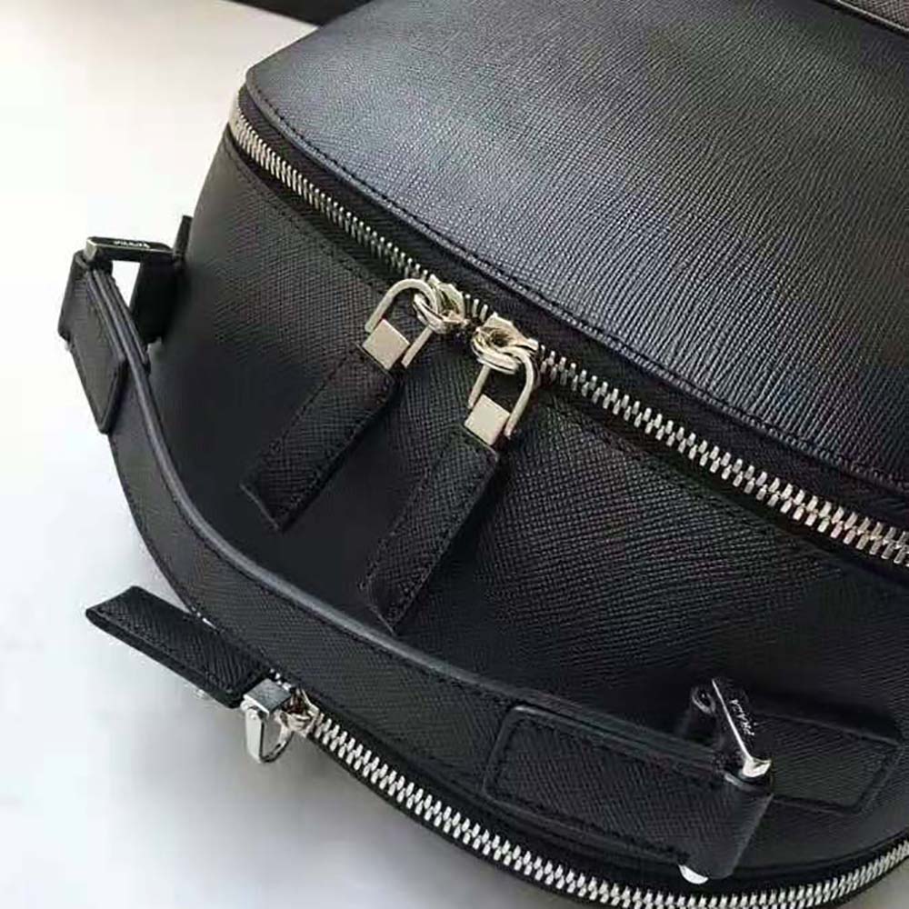 BALO PRADA Saffiano Leather Backpack-Black