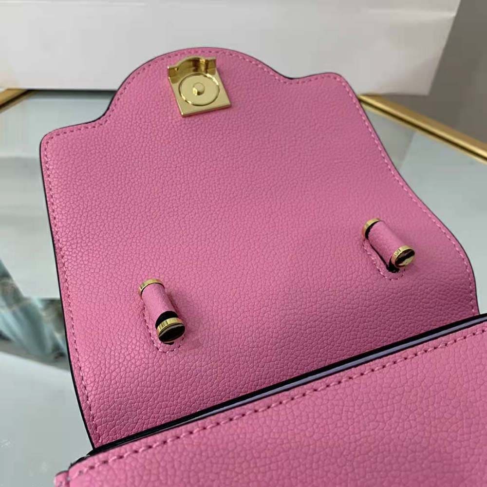 TÚI Versace Women La Medusa Small Handbag Crafted From Premium Leather-Pink