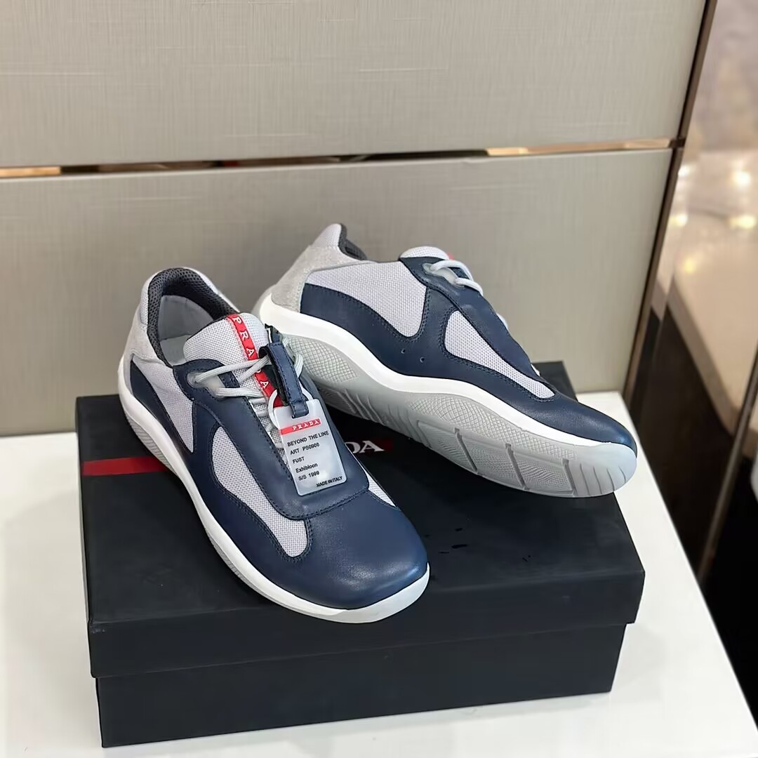 GIÀY PRADA RED LOGO SNEAKERS SHOES