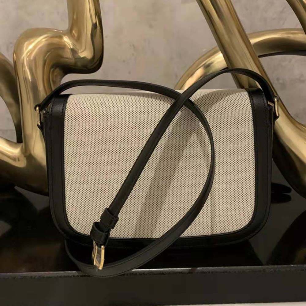 TÚI Celine Women Medium Sulky Bag in Textile and Calfskin