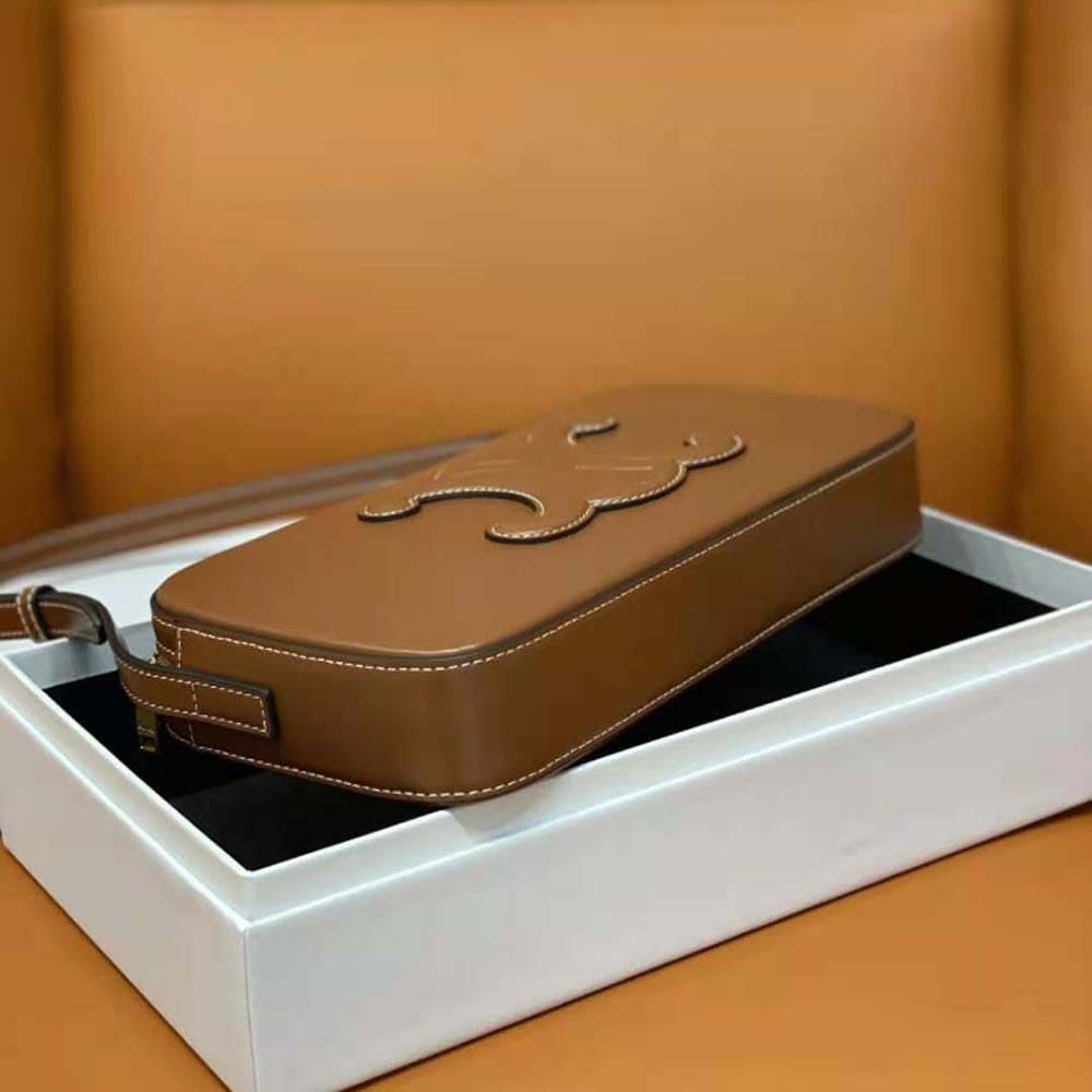 TÚI Celine Women Mini Camera Shoulder Bag Cuir Triomphe in Smooth Calfskin