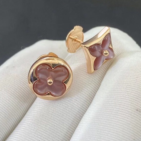 BÔNG TAI LOUIS VUITTON BLOSSOM STAR PINK M.O.P ROSE GOLD 18K
