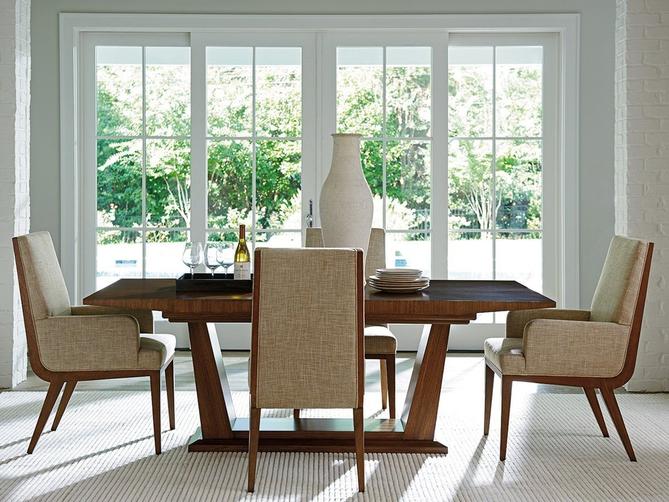 GHẾ LEXINGTON CANVAS & GENUINE LEATHER UPHOLSTERED ARM CHAIR