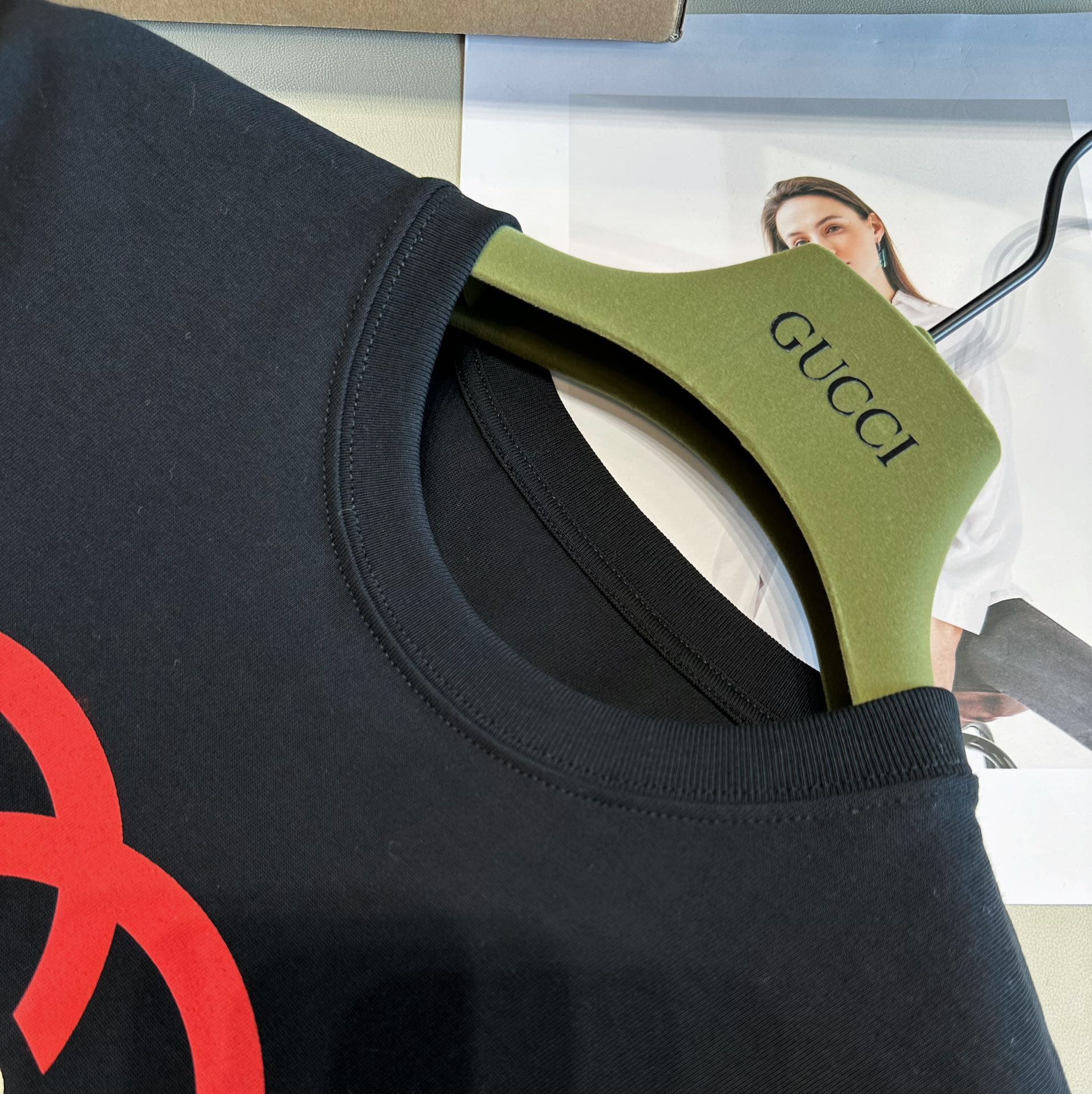 ÁO GUCCI LOGO T SHIRT BLACK