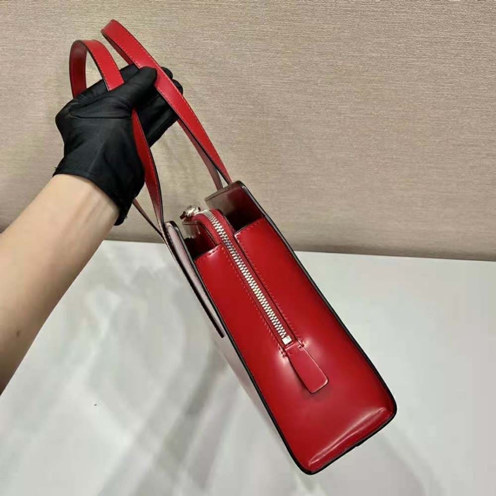 TÚI Prada Women Re-Edition 1995 Brushed-Leather Medium Handbag-Red