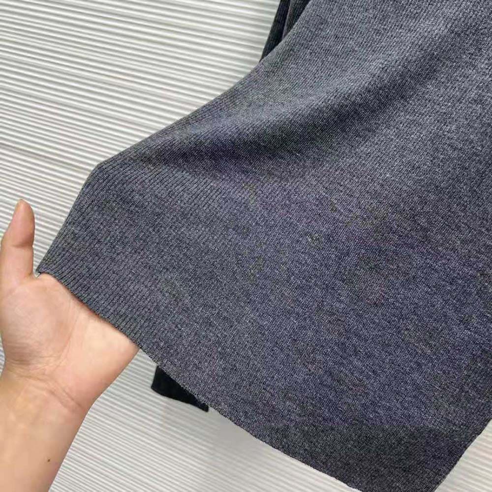 ÁO Prada Superfine Wool Turtleneck Sweater-Black