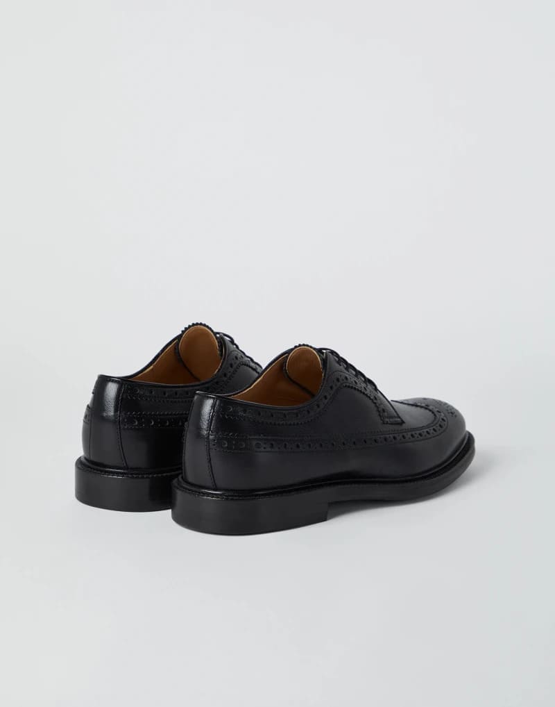 GIÀY BRUNELLO CUCINELLI BROGUES DERBY CALFSKIN SHOES AAA DA BÊ HẢO HẠNG