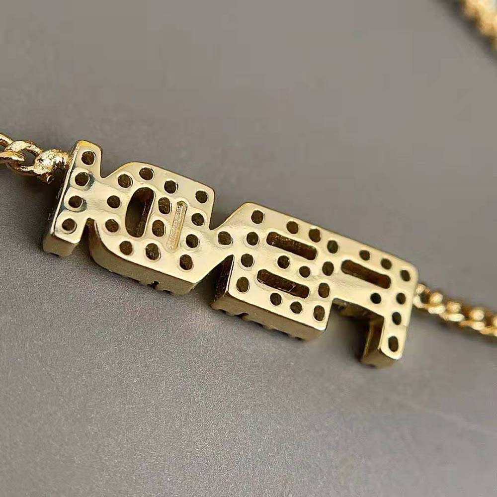 Vòng cổ Fendi Signature Necklace Gold-Colored