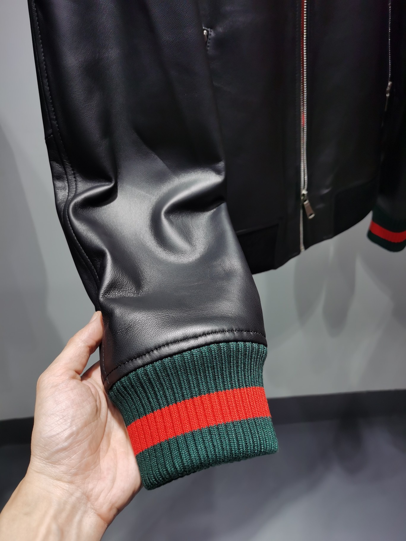 ÁO GUCCI LEATHER JACKET