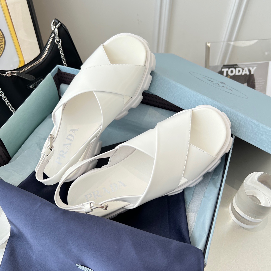 GIÀY PRADA TRIANGLE LOGO SANDAL