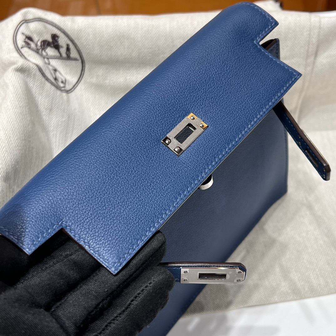 TÚI HERMES Kelly Danse Blue Handmade khâu tay 22CM(giá liên hệ)