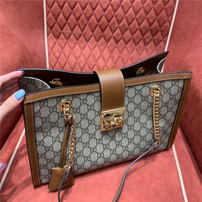 TÚI Gucci Padlock gg medium shoulder bag brown Top Quality