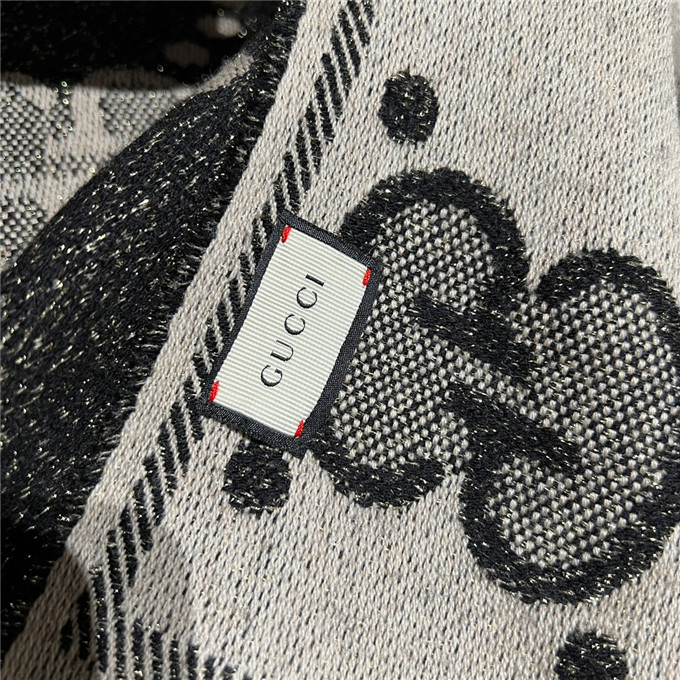 KHĂN Gucci GG Black scarf