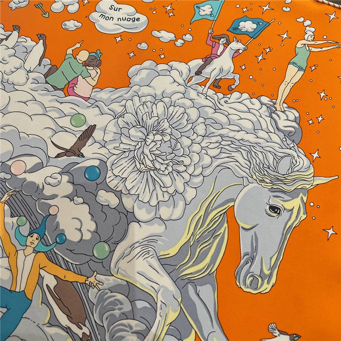 KHĂN Hermes Le Horse Silk scarf