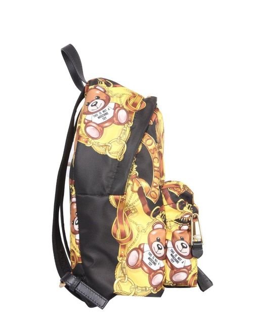 BALO Moschino Nylon Backpack With Teddy Scarf Print