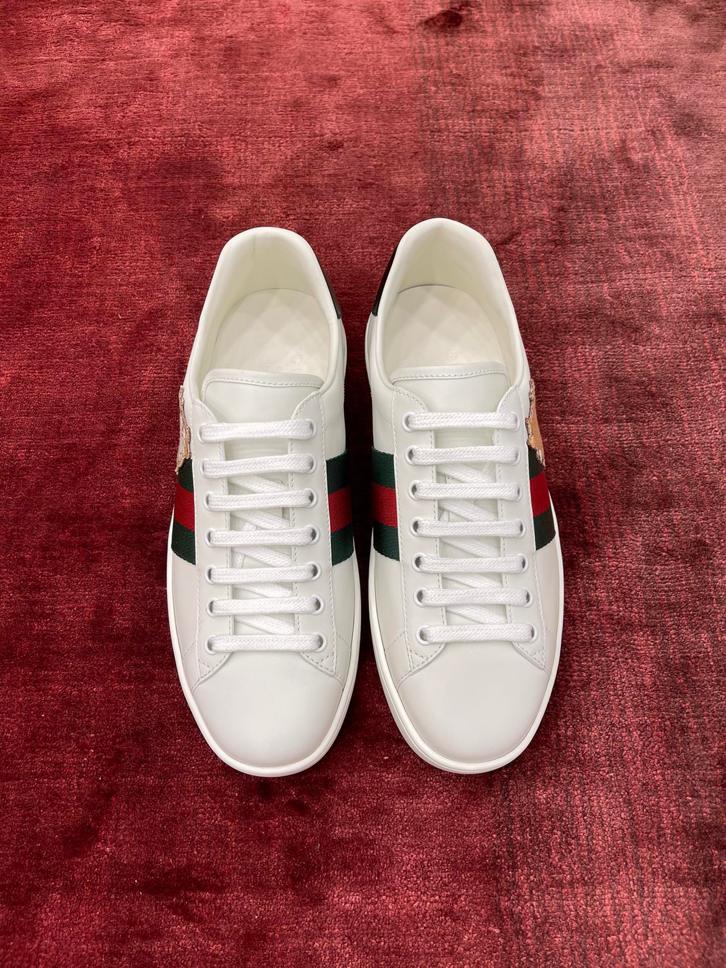 GIÀY GUCCI Leather Ace Sneakers Doraemon White
