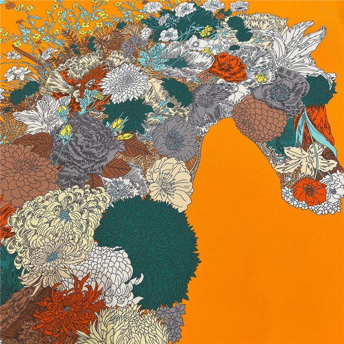 KHĂN Hermes Robe Legere Silk scarf