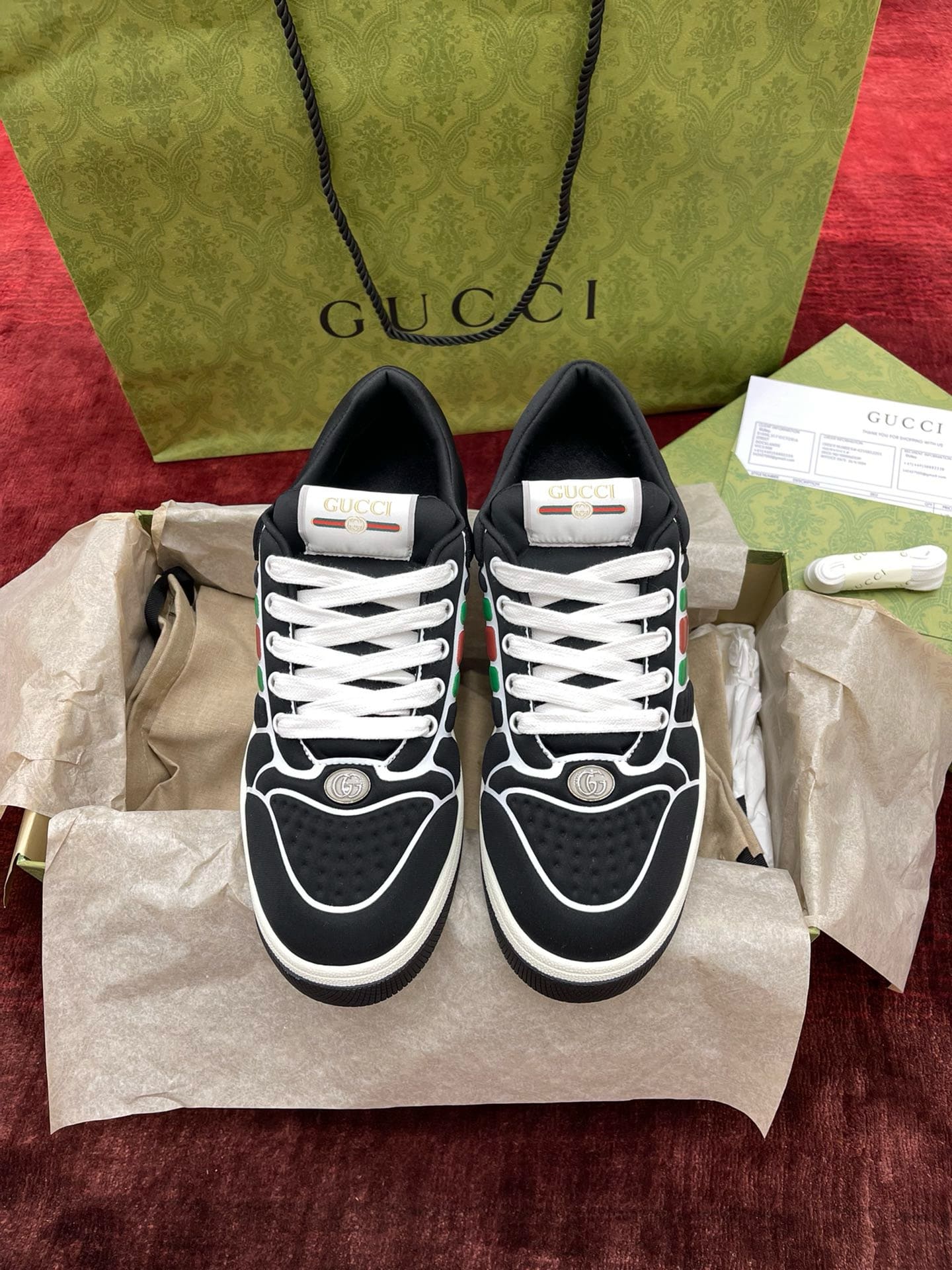 GIÀY GUCCI SCREENER UNISEX HIGH TOP QUALITY SHOES AAA