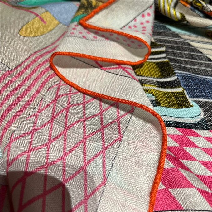 KHĂN Hermes Grand Theatre Nouveau Wool Blend scarf