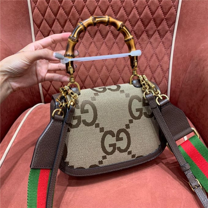 TÚI Gucci bamboo 1947 jumbo gg small top handle bag Top Quality