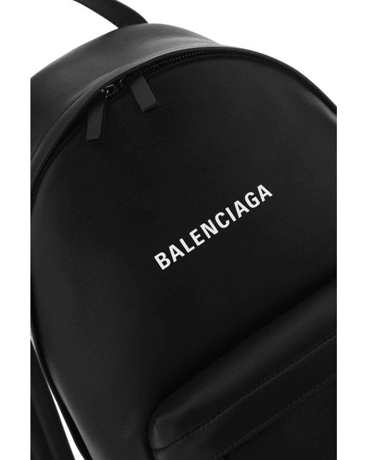 BALO Balenciaga Black Leather Everyday Backpack