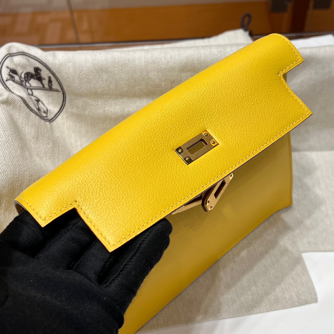 TÚI HERMES Kelly Danse Yellow Handmade khâu tay 22CM(giá liên hệ)