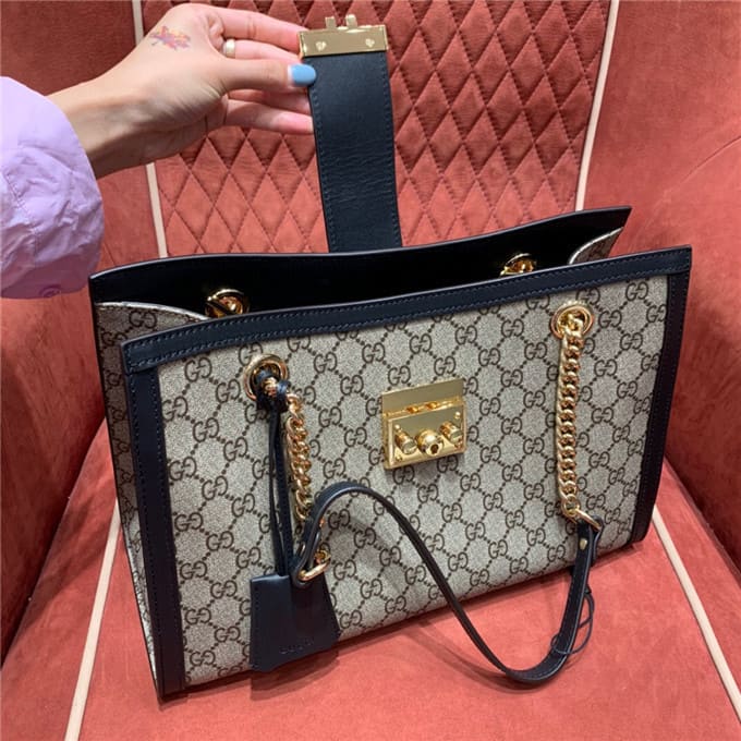 TÚI Gucci Padlock gg medium shoulder bag black Top Quality