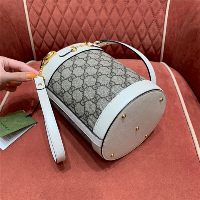 TÚI Gucci Horsebit 1955 small bucket bag white Top Quality