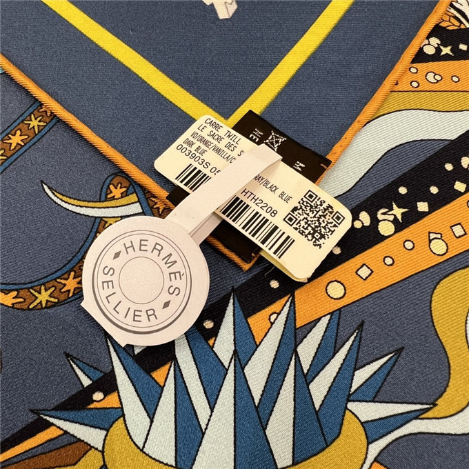 KHĂN Hermes Le Sacre Des Saisons Silk scarf