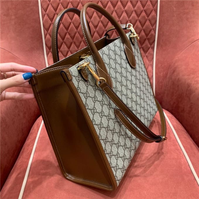 TÚI Gucci GG small tote bag brown Top Quality
