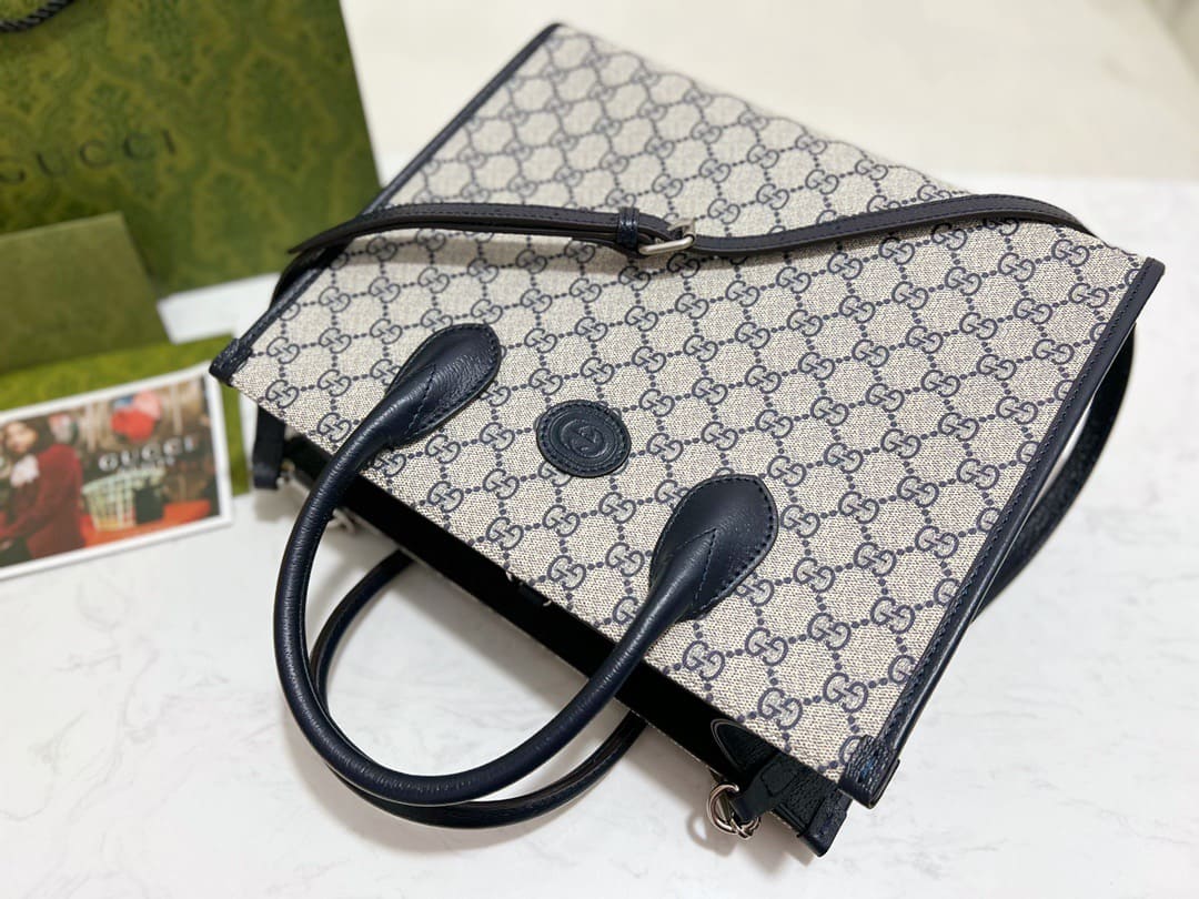 TÚI Gucci GG small tote bag blue Top Quality