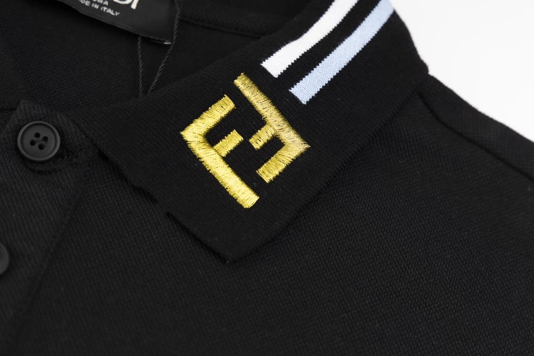 ÁO FENDI POLO SHIRT MÀU ĐEN UNISEX