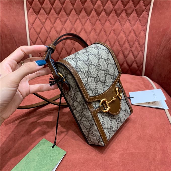TÚI Gucci Horsebit 1955 mini bag brown Top Quality