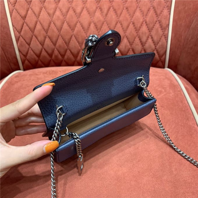 TÚI Gucci Dionysus super mini leather bag blue Top Quality