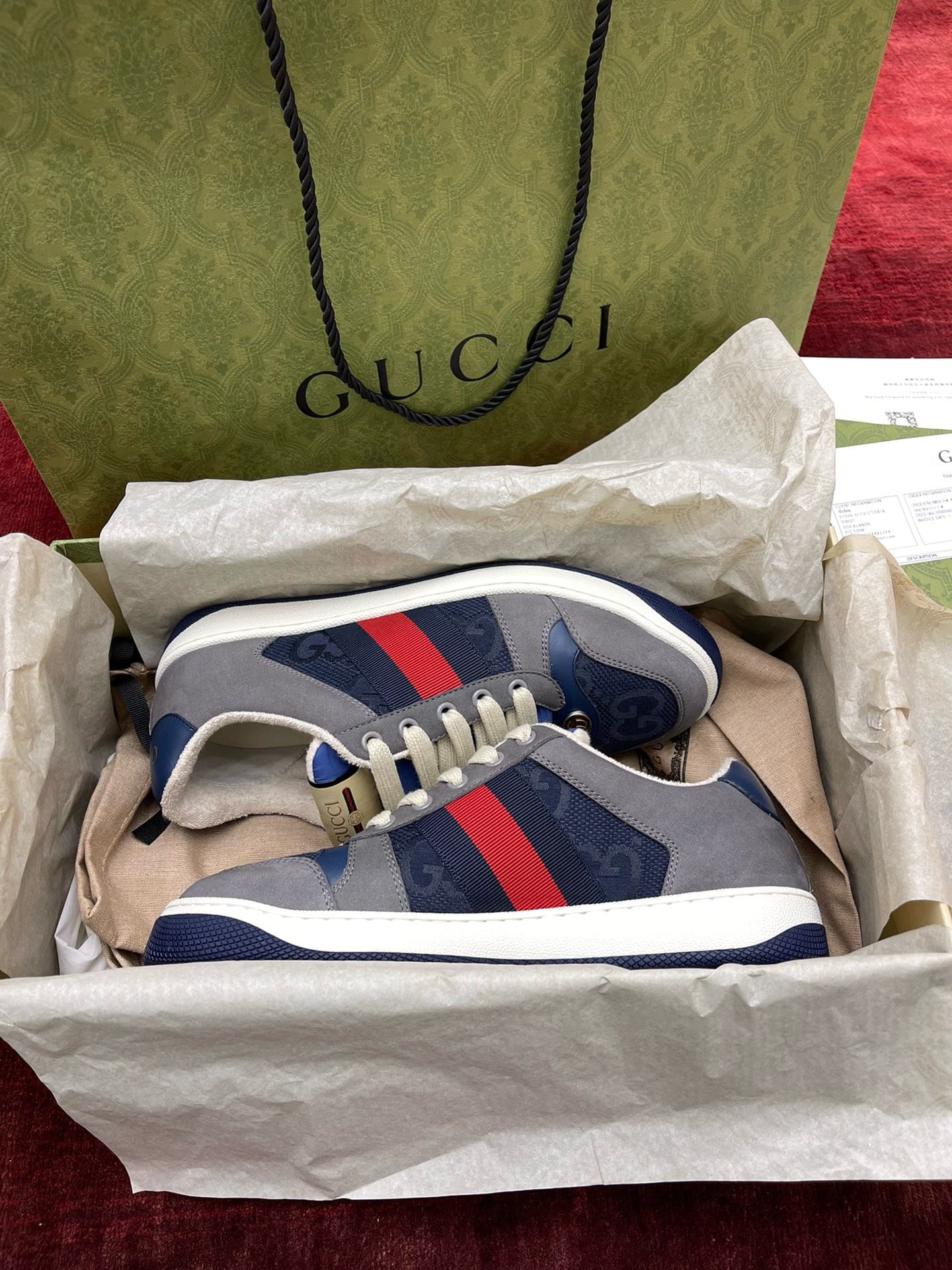 GIÀY GUCCI SCREENER UNISEX HIGH TOP QUALITY SHOES AAA