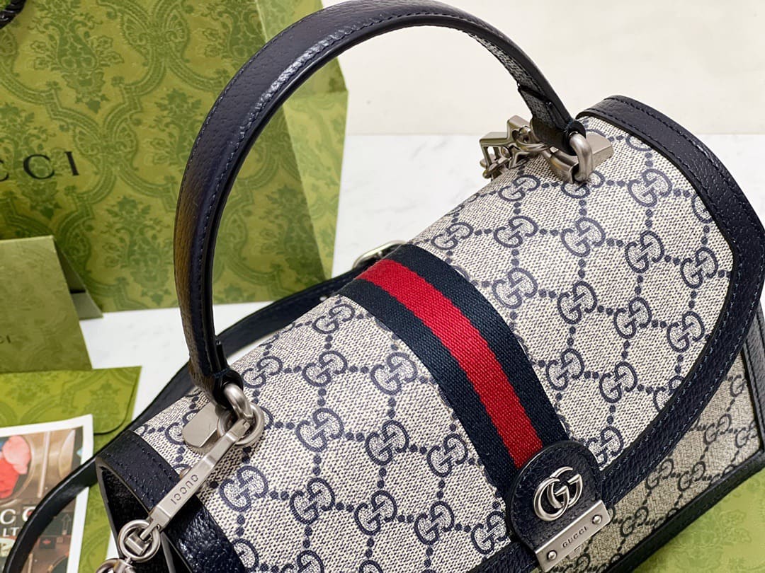TÚI Gucci Ophidia Small Top Handle bag blue Top Quality