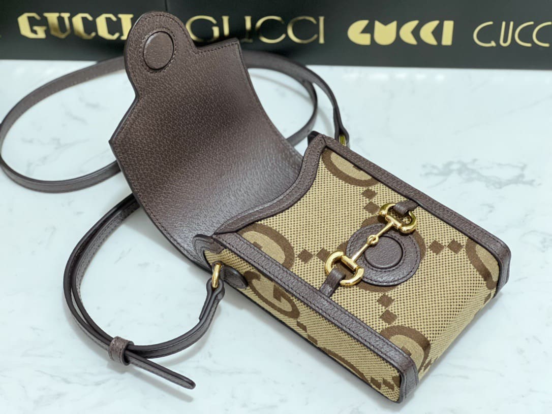 TÚI Gucci GG mini Jumbo bag brown Top Quality