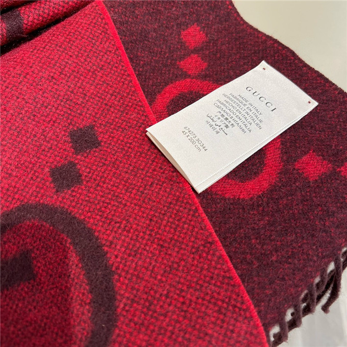 KHĂN Gucci GG Cashmere scarf