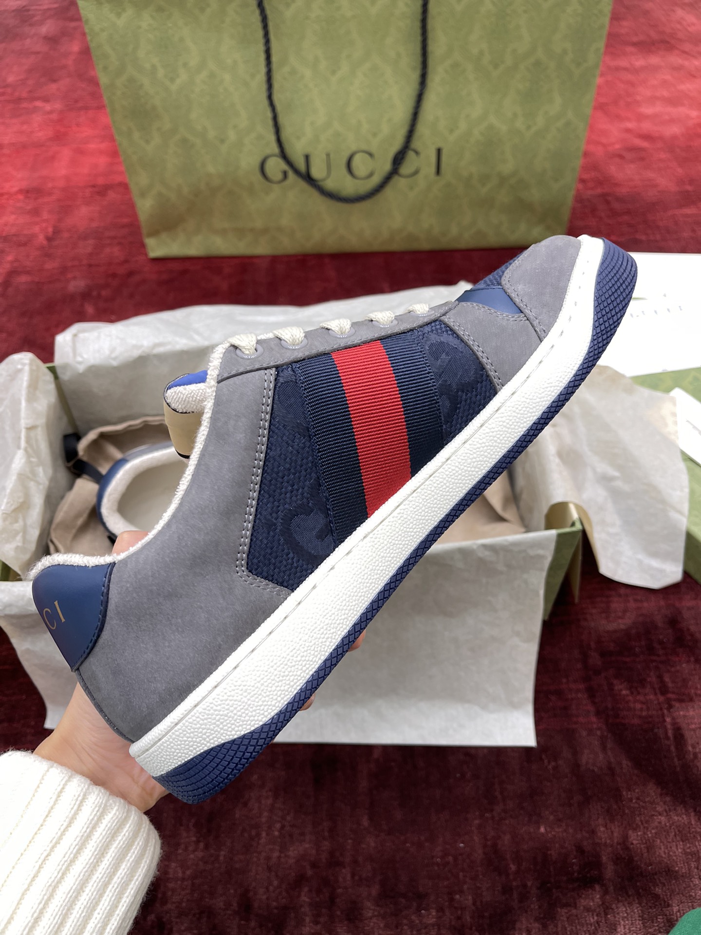 GIÀY GUCCI SCREENER SNEAKER SHOES AAA