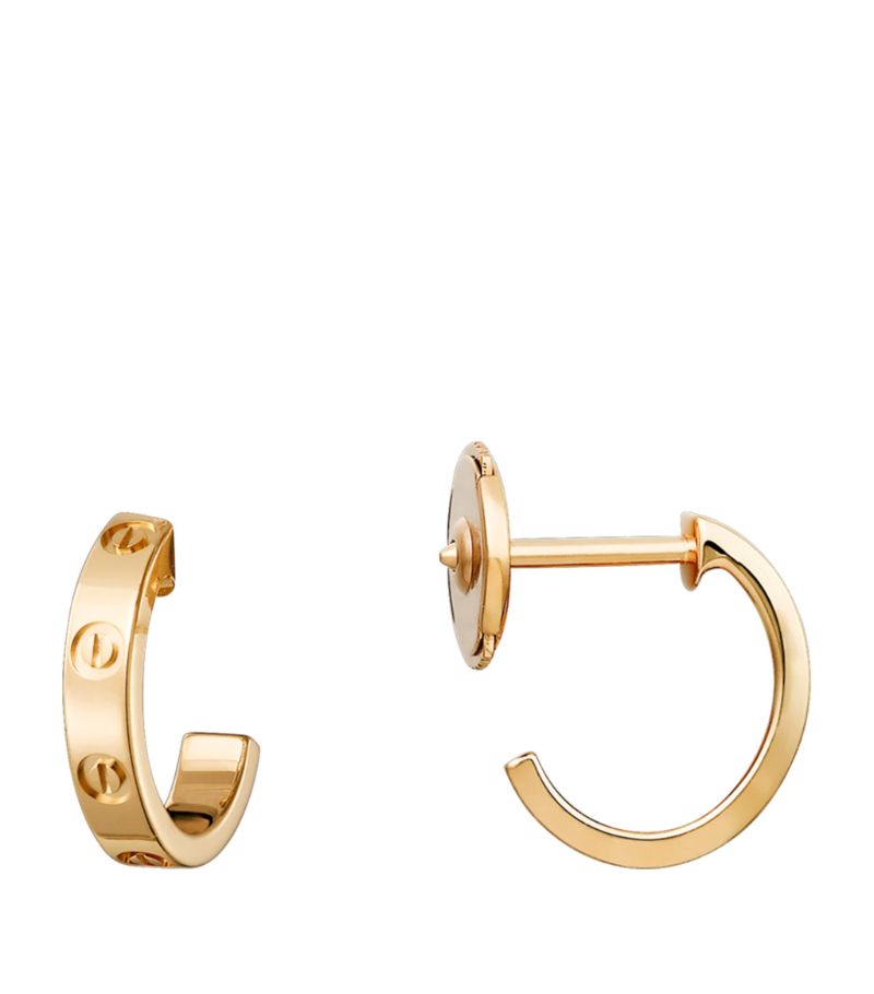 Bông tai CARTIER  Yellow Gold LOVE Hoop Earrings vàng vàng 18K